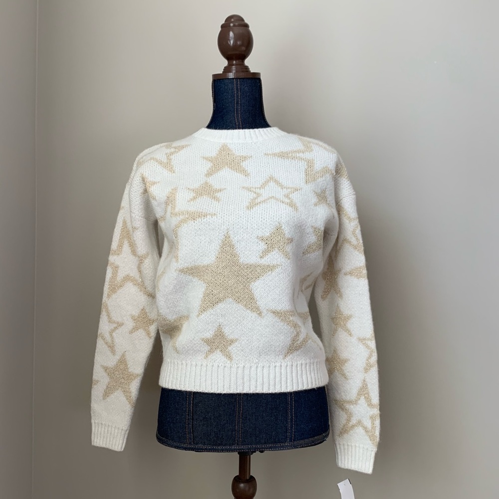 Ecote Metallic Star Sweater